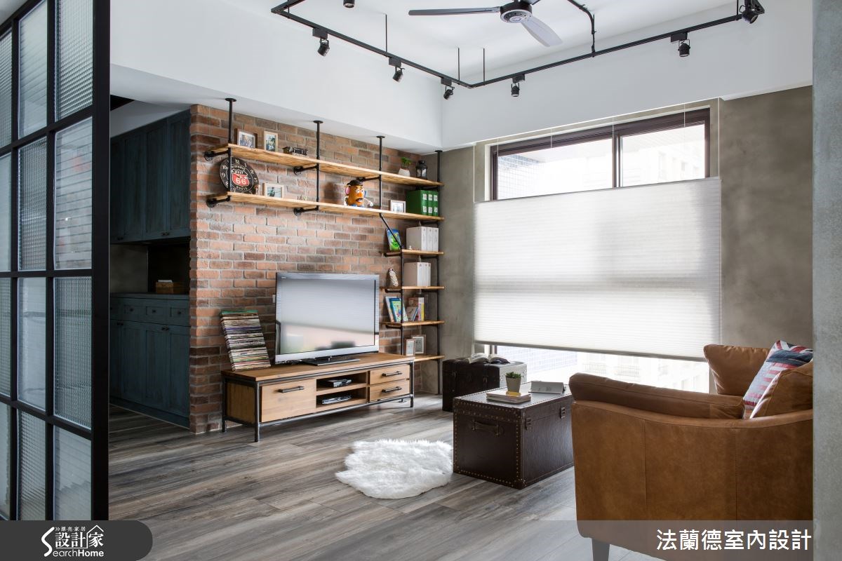 30坪新成屋(5年以下)＿工業風客廳案例圖片＿法蘭德室內設計＿法蘭德_18之4