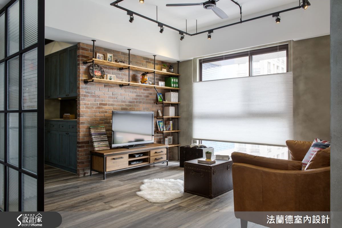 30坪新成屋(5年以下)＿工業風客廳案例圖片＿法蘭德室內設計＿法蘭德_18之5