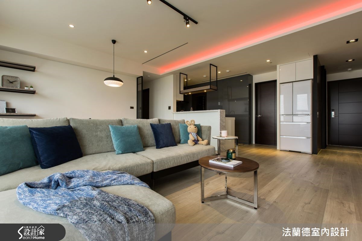 25坪新成屋(5年以下)＿混搭風客廳案例圖片＿法蘭德室內設計＿法蘭德_24之3