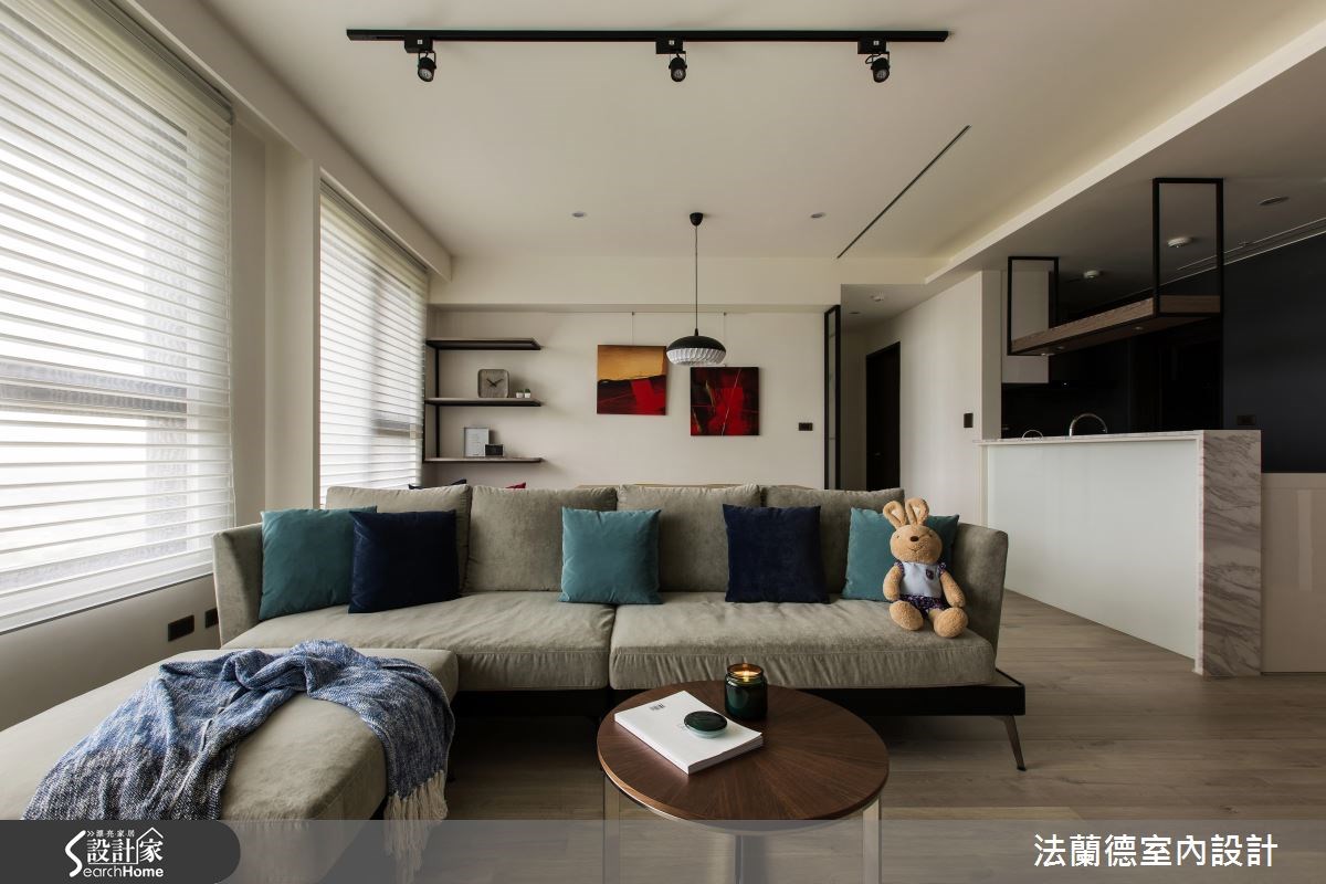 25坪新成屋(5年以下)＿混搭風客廳案例圖片＿法蘭德室內設計＿法蘭德_24之4