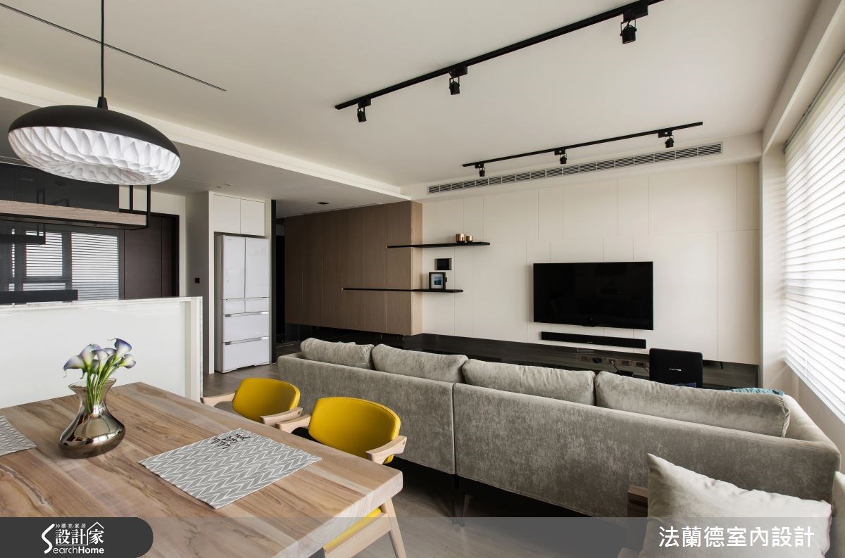 25坪新成屋(5年以下)＿混搭風客廳餐廳案例圖片＿法蘭德室內設計＿法蘭德_24之7