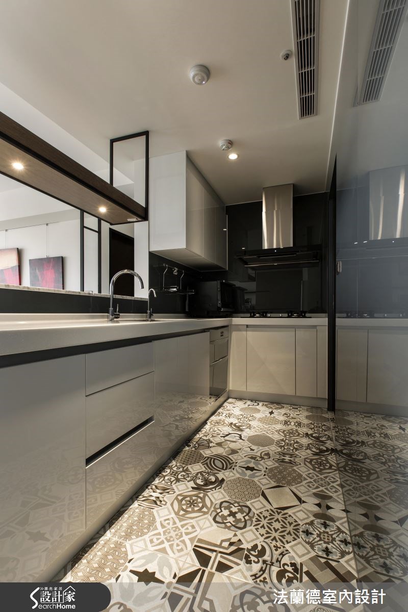 25坪新成屋(5年以下)＿混搭風廚房吧檯案例圖片＿法蘭德室內設計＿法蘭德_24之11