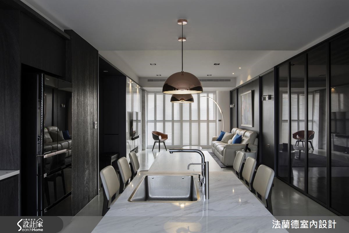 31坪新成屋(5年以下)＿現代風廚房吧檯案例圖片＿法蘭德室內設計＿法蘭德_26之8