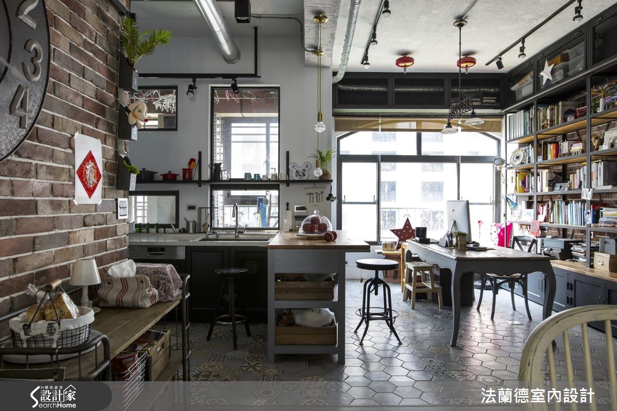 42坪老屋(16~30年)＿工業風餐廳廚房吧檯案例圖片＿法蘭德室內設計＿法蘭德_27之11