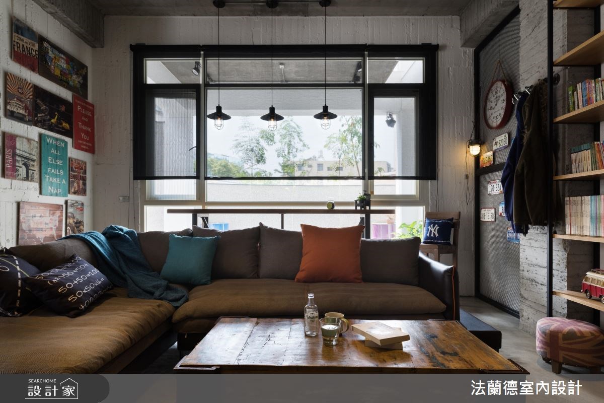 34坪新成屋(5年以下)＿工業風客廳案例圖片＿法蘭德室內設計＿法蘭德_30之6