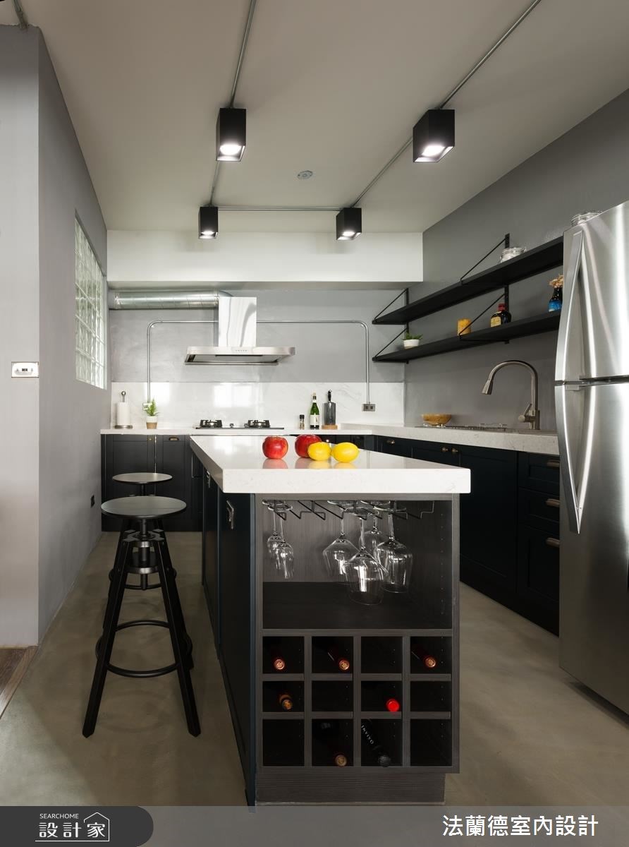 32坪老屋(16~30年)＿工業風廚房吧檯案例圖片＿法蘭德室內設計＿法蘭德_31之15