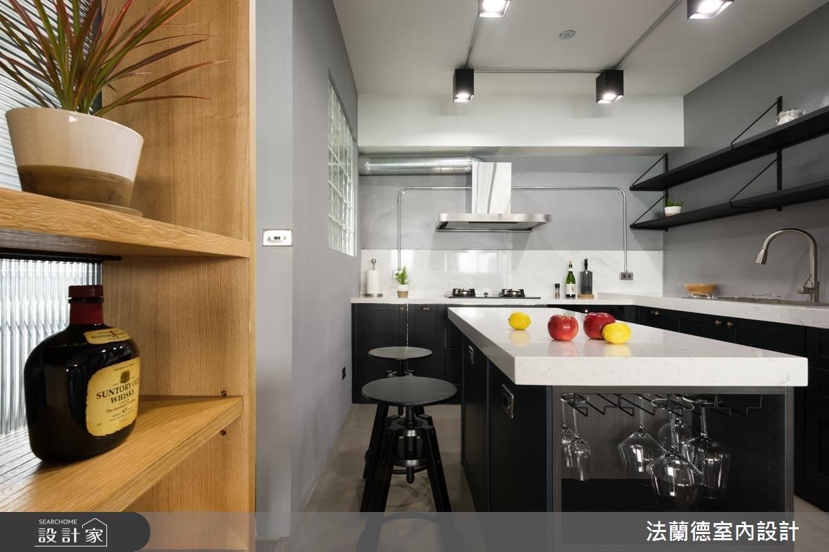 32坪老屋(16~30年)＿工業風廚房吧檯案例圖片＿法蘭德室內設計＿法蘭德_31之16
