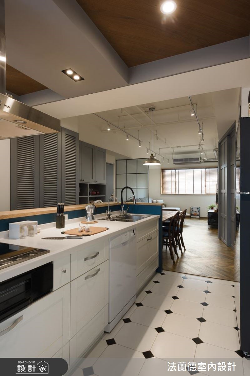 26坪中古屋(5~15年)＿美式風廚房案例圖片＿法蘭德室內設計＿法蘭德_36之9