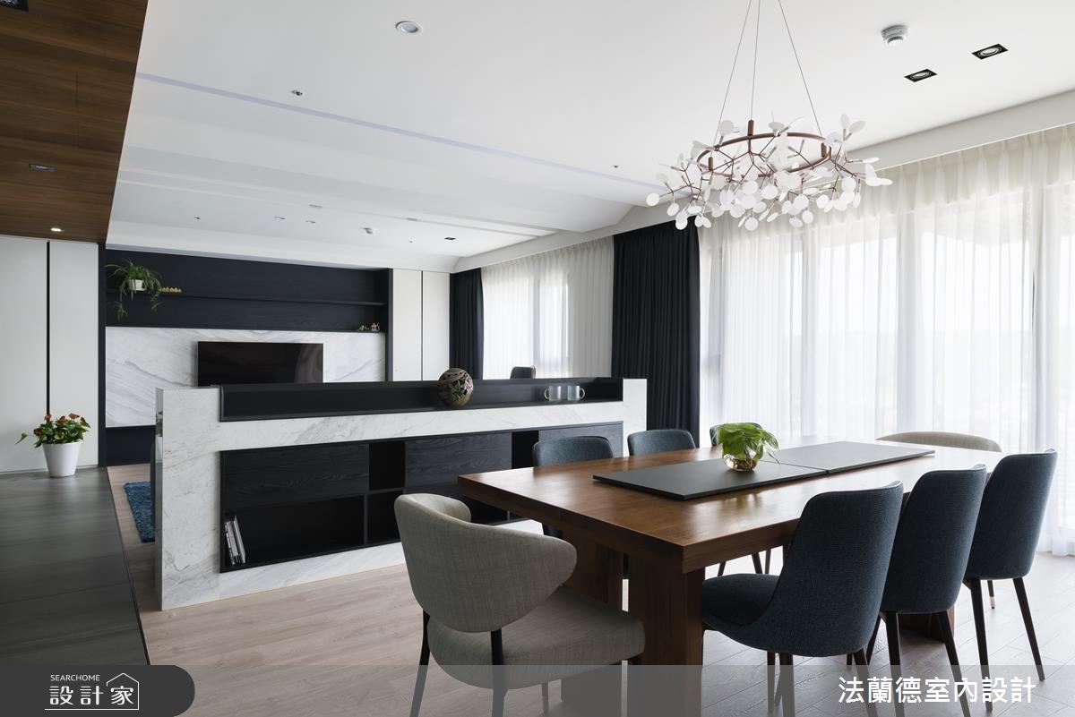 50坪新成屋(5年以下)＿現代風餐廳案例圖片＿法蘭德室內設計＿法蘭德_40之9