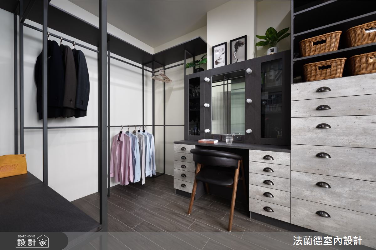 30坪新成屋(5年以下)＿工業風更衣間案例圖片＿法蘭德室內設計＿法蘭德_44之11
