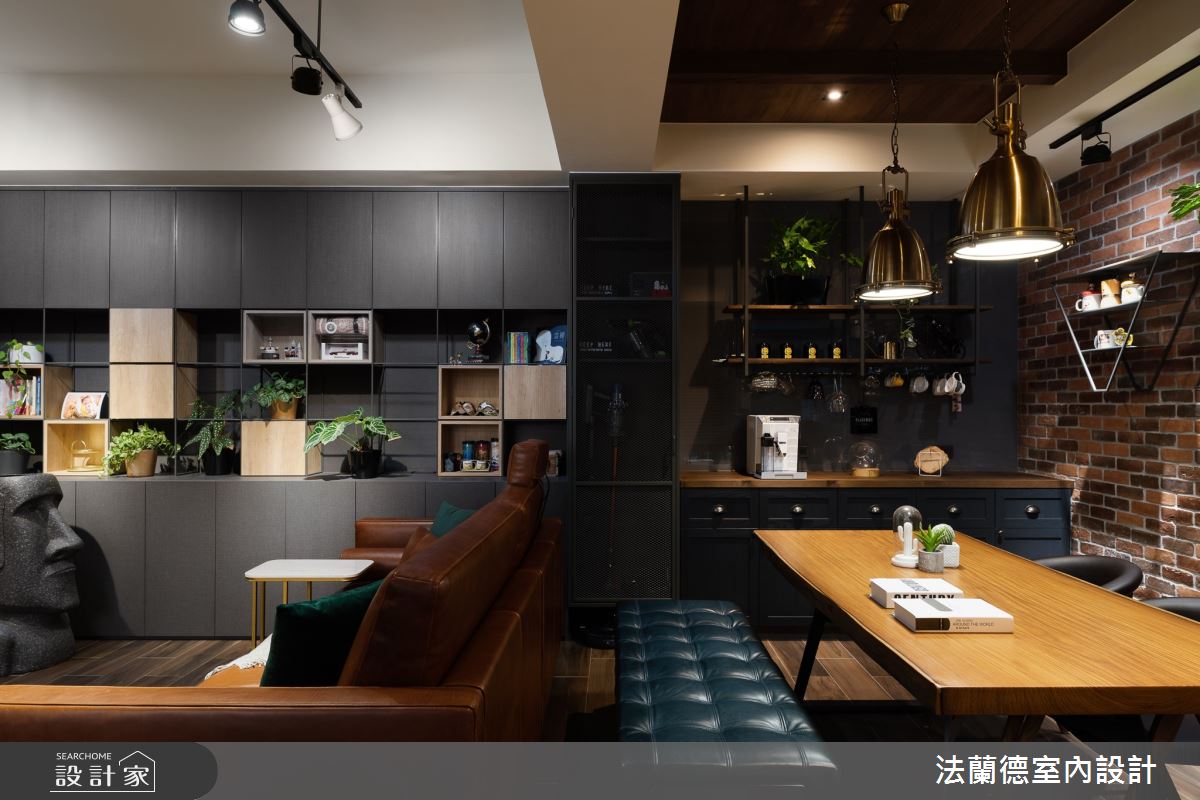 30坪新成屋(5年以下)＿工業風客廳餐廳案例圖片＿法蘭德室內設計＿法蘭德_44之5