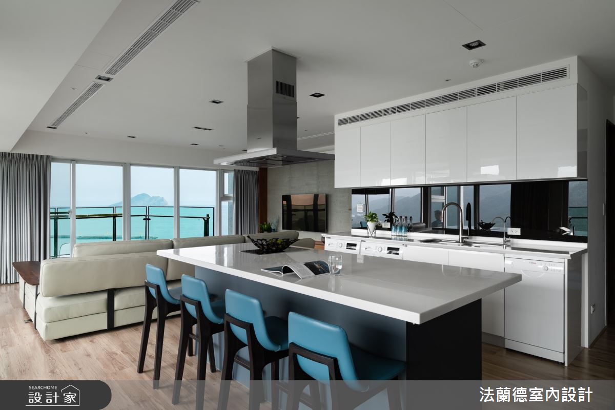74坪新成屋(5年以下)＿現代風餐廳中島案例圖片＿法蘭德室內設計＿法蘭德_48之9