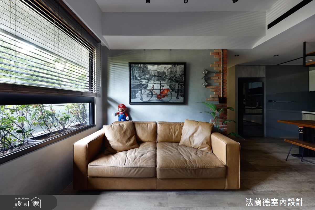 18坪新成屋(5年以下)＿工業風客廳案例圖片＿法蘭德室內設計＿法蘭德_49之5