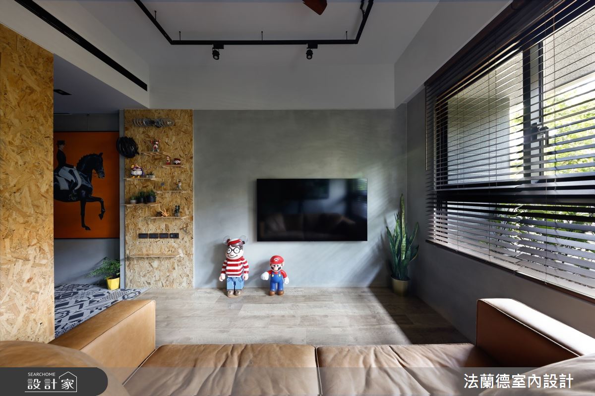 18坪新成屋(5年以下)＿工業風客廳案例圖片＿法蘭德室內設計＿法蘭德_49之3