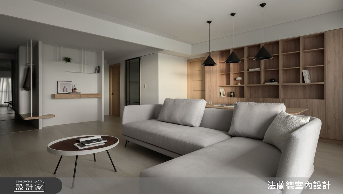 28坪新成屋(5年以下)＿日式無印風客廳書房案例圖片＿法蘭德室內設計＿法蘭德_51之6