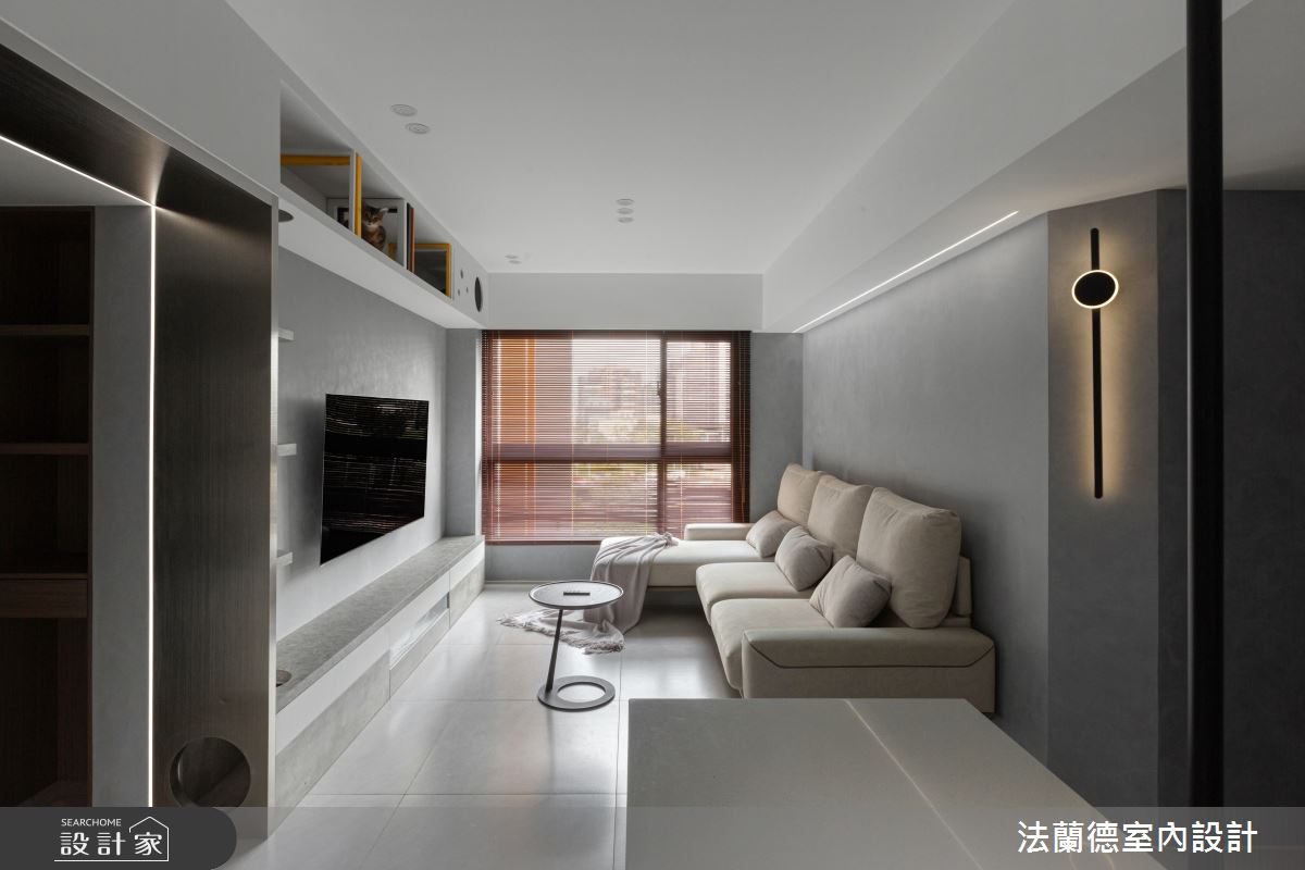 25坪新成屋(5年以下)＿現代風客廳中島案例圖片＿法蘭德室內設計＿法蘭德_54之6