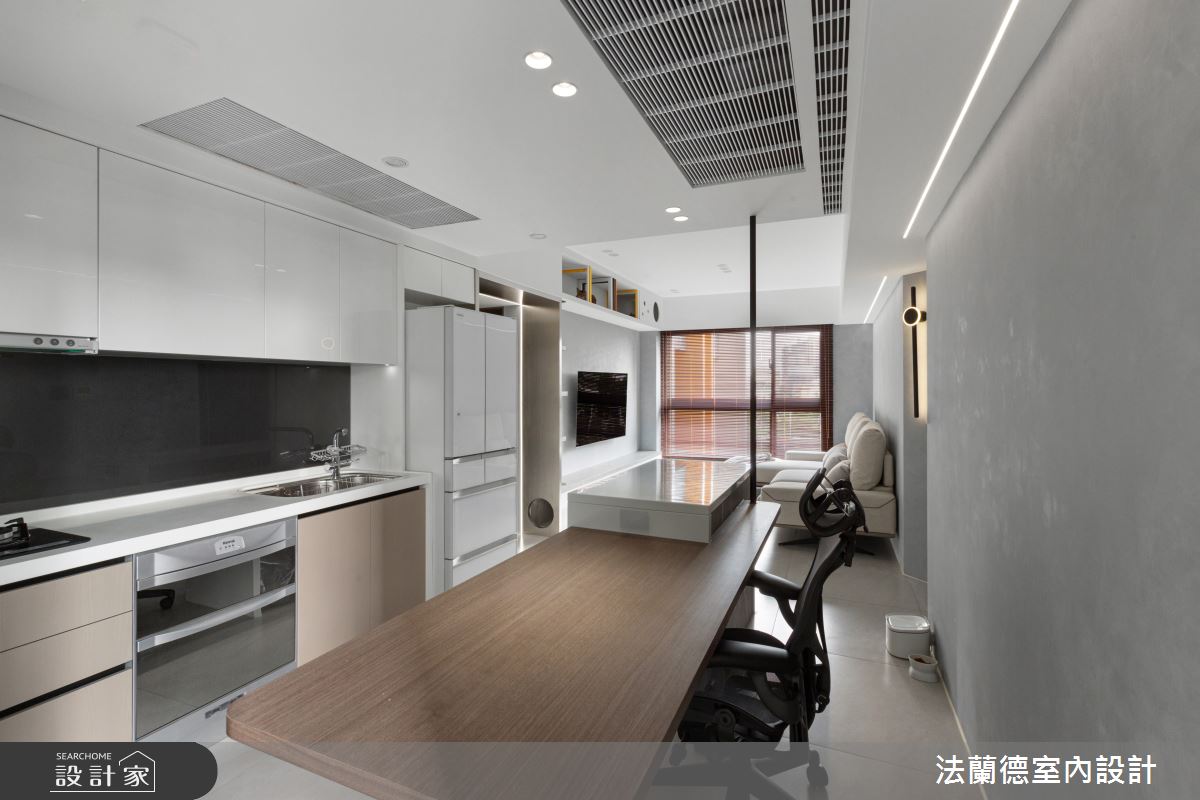 25坪新成屋(5年以下)＿現代風客廳餐廳廚房中島案例圖片＿法蘭德室內設計＿法蘭德_54之7