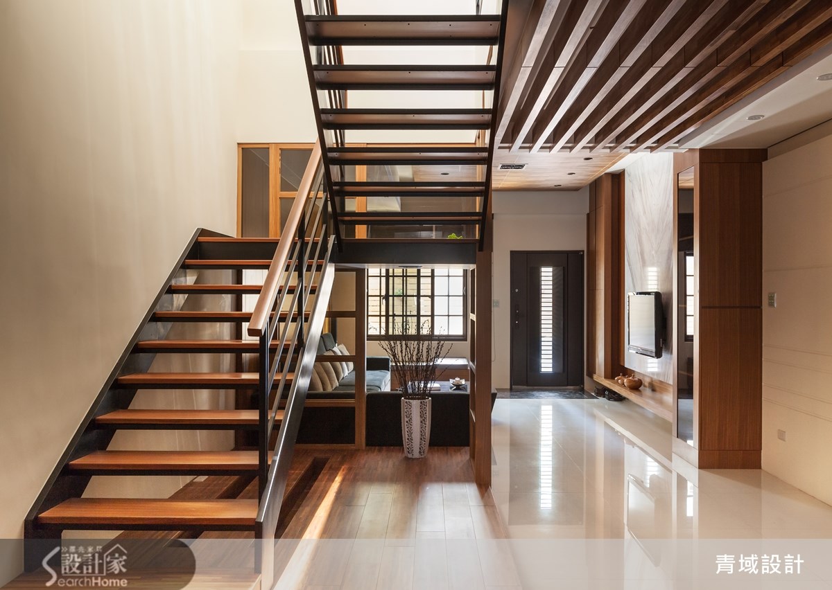 105坪老屋(16~30年)＿現代風樓梯案例圖片＿青域設計有限公司＿青域_02之2