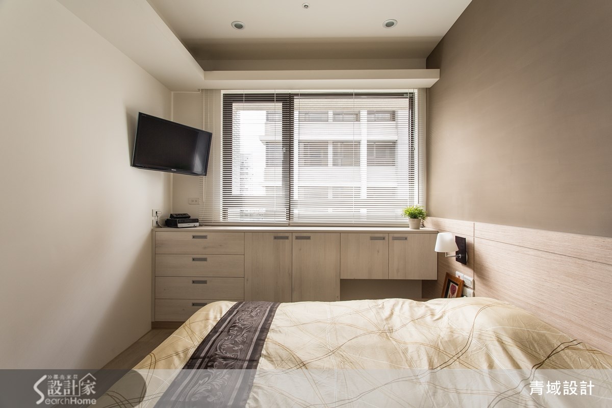 25坪新成屋(5年以下)＿休閒風臥室案例圖片＿青域設計有限公司＿青域_03之19