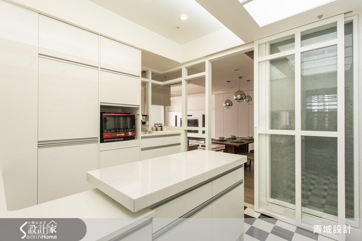 25坪新成屋(5年以下)＿休閒風廚房案例圖片＿青域設計有限公司＿青域_03之12