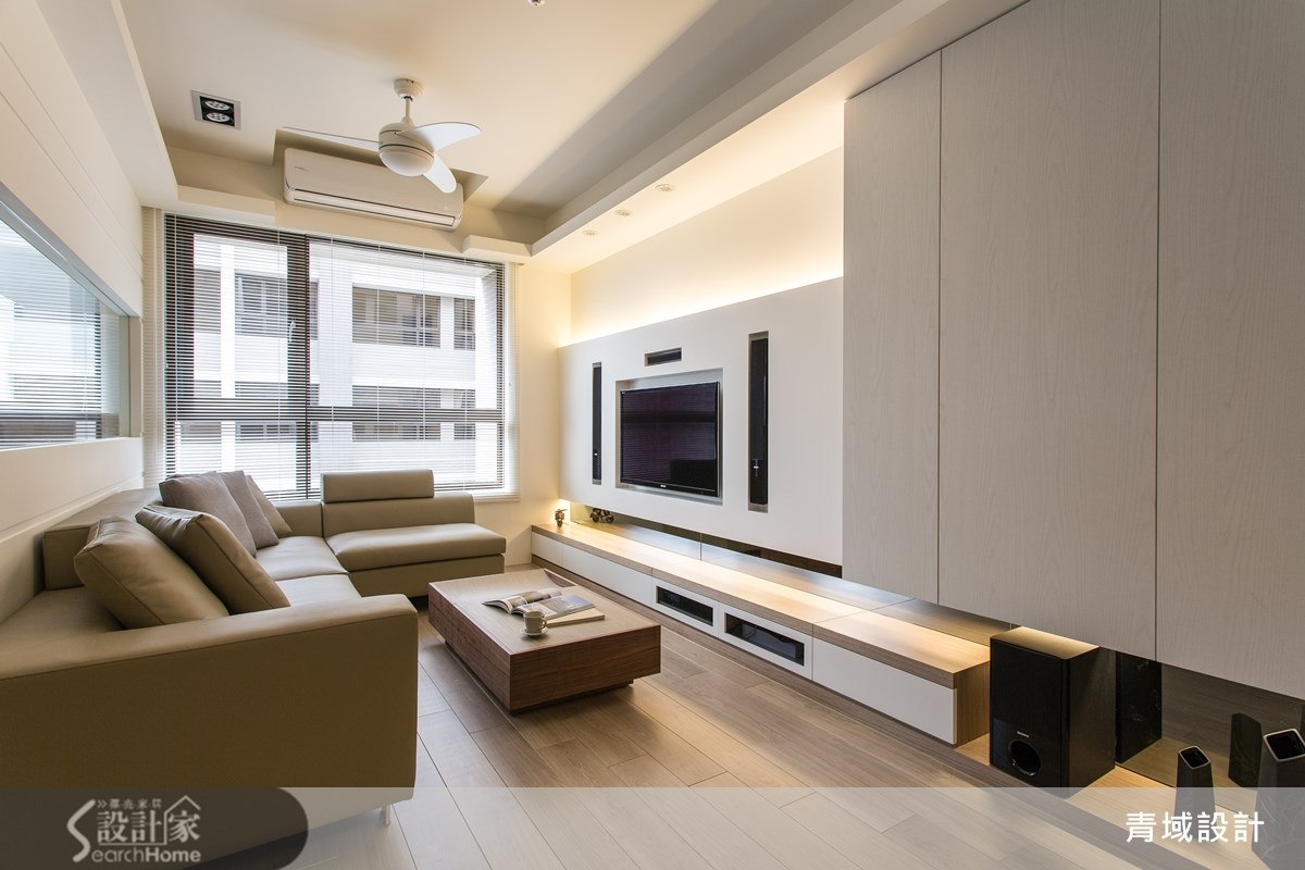 25坪新成屋(5年以下)＿休閒風客廳案例圖片＿青域設計有限公司＿青域_03之5