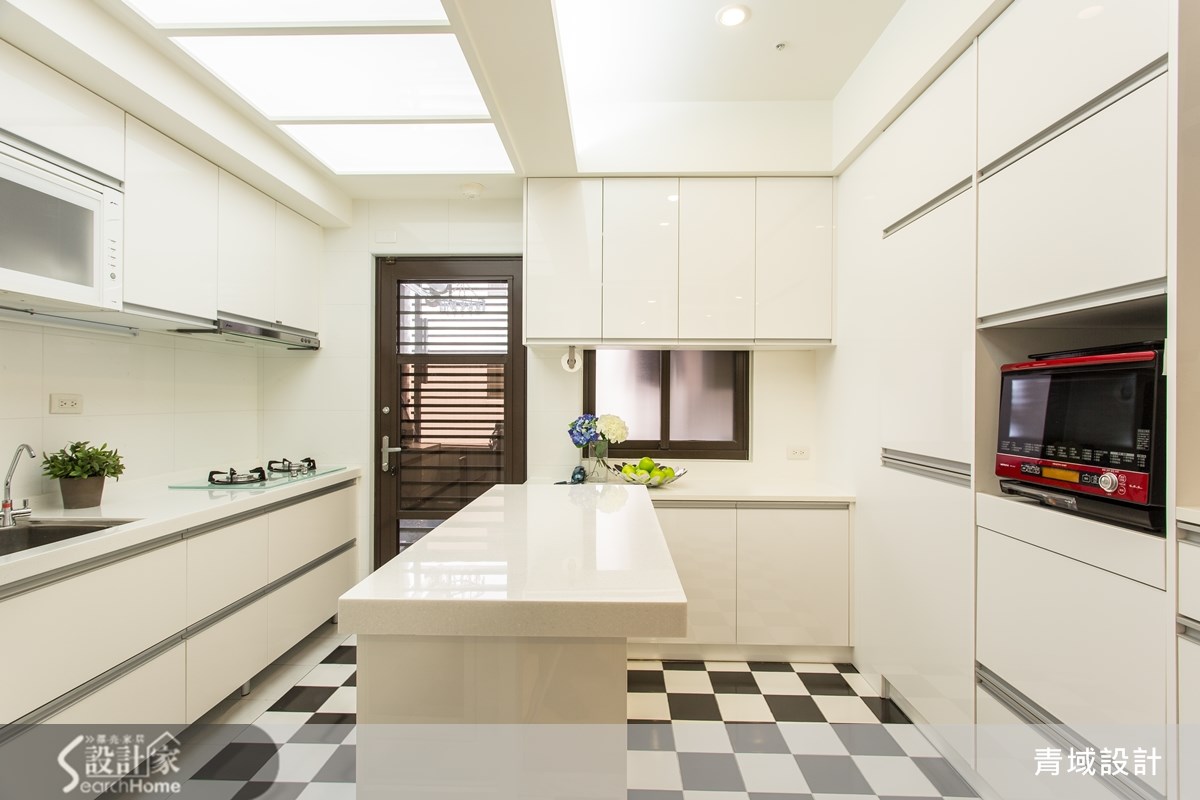 25坪新成屋(5年以下)＿休閒風廚房案例圖片＿青域設計有限公司＿青域_03之13