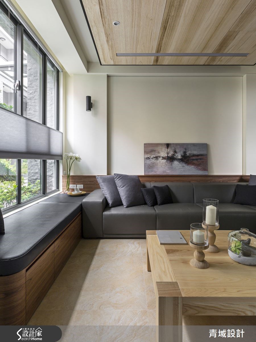 85坪新成屋(5年以下)＿人文禪風客廳案例圖片＿青域設計有限公司＿青域_07之2
