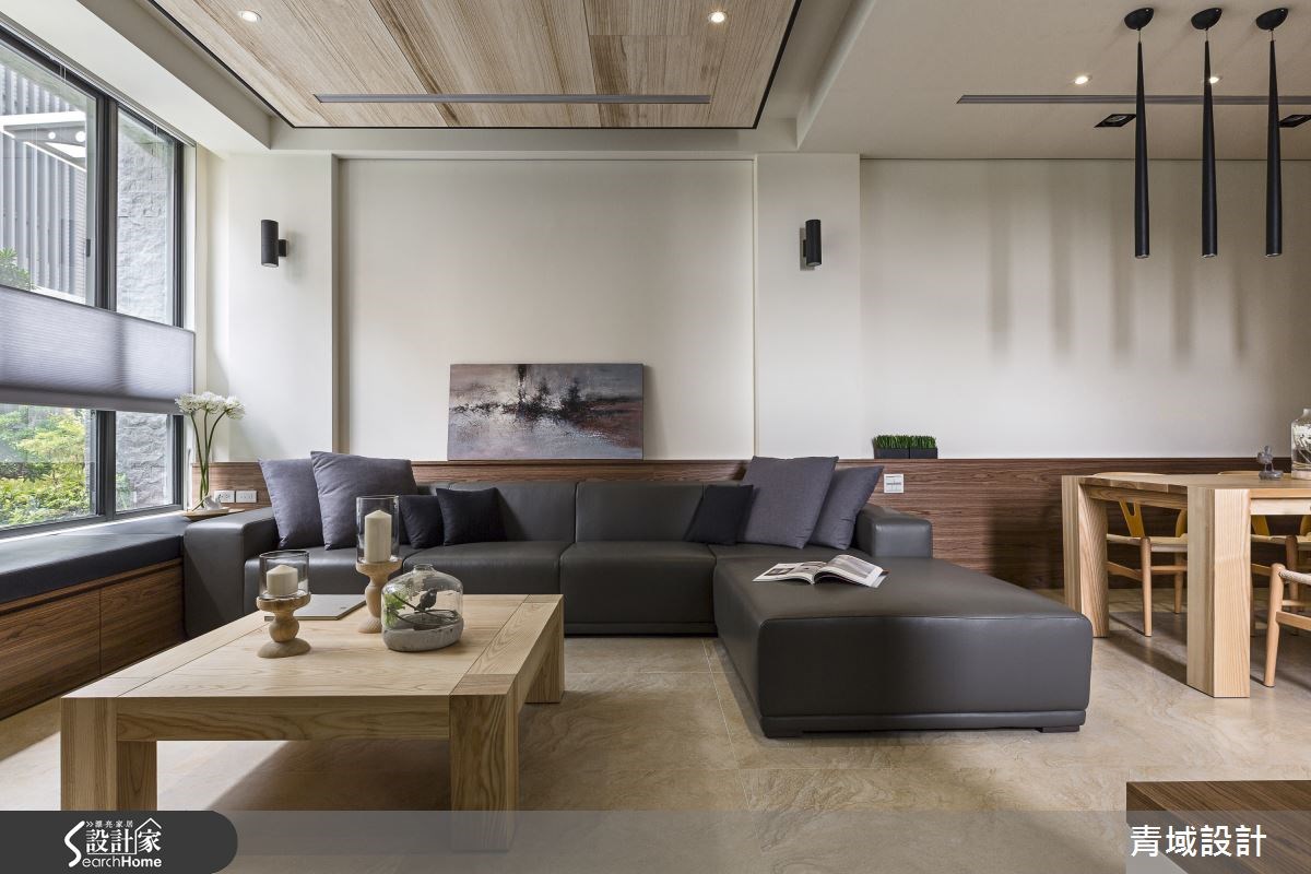 85坪新成屋(5年以下)＿人文禪風客廳案例圖片＿青域設計有限公司＿青域_07之5