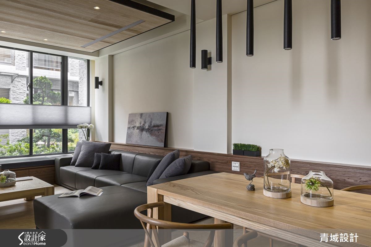 85坪新成屋(5年以下)＿人文禪風客廳餐廳案例圖片＿青域設計有限公司＿青域_07之13