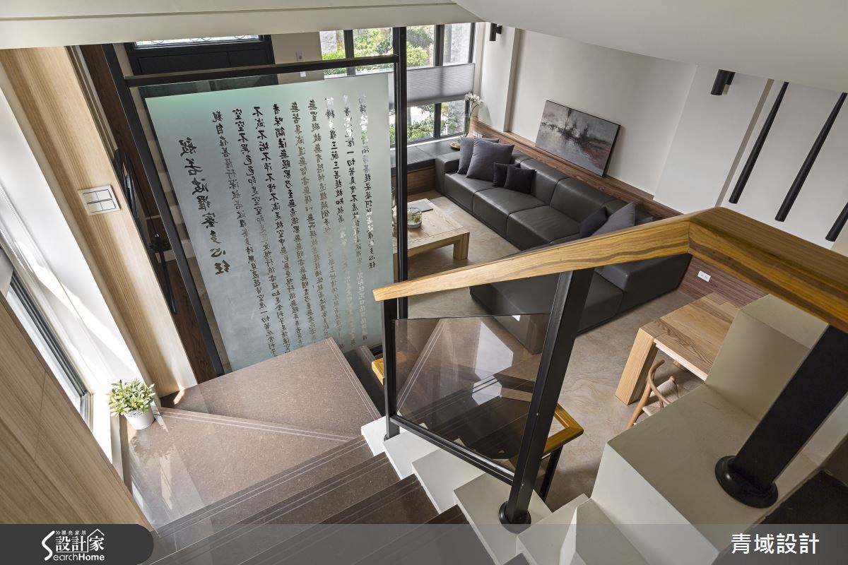 85坪新成屋(5年以下)＿人文禪風樓梯案例圖片＿青域設計有限公司＿青域_07之23