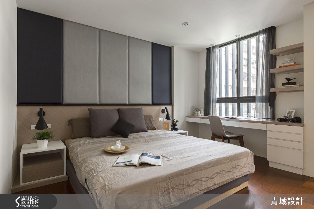85坪新成屋(5年以下)＿人文禪風臥室案例圖片＿青域設計有限公司＿青域_07之24