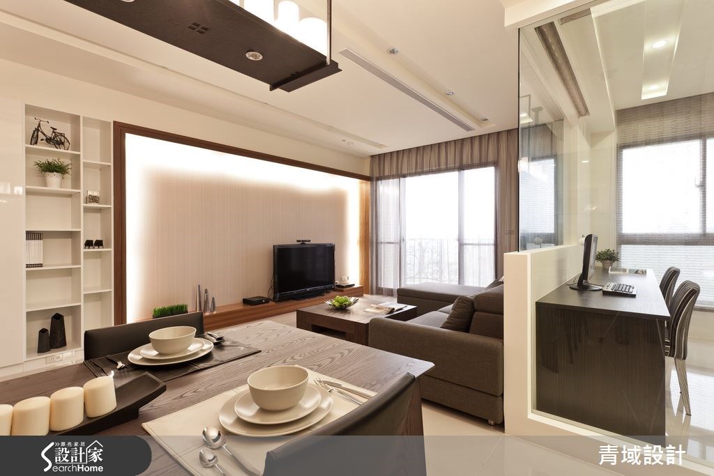 35坪新成屋(5年以下)＿現代風客廳餐廳案例圖片＿青域設計有限公司＿青域_08之3