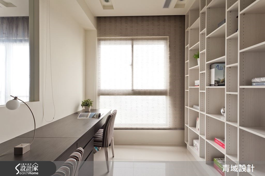 35坪新成屋(5年以下)＿現代風書房案例圖片＿青域設計有限公司＿青域_08之10