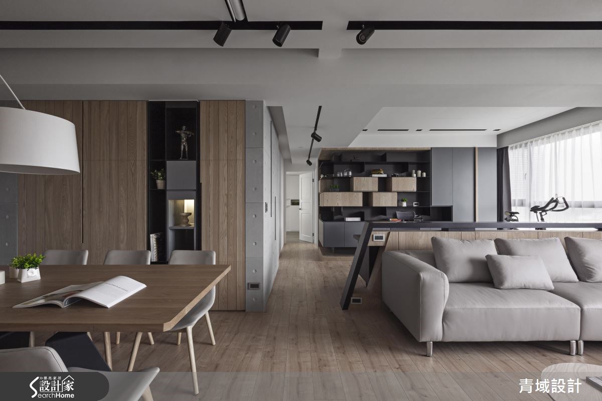 36坪新成屋(5年以下)＿現代風客廳餐廳案例圖片＿青域設計有限公司＿青域_11之13