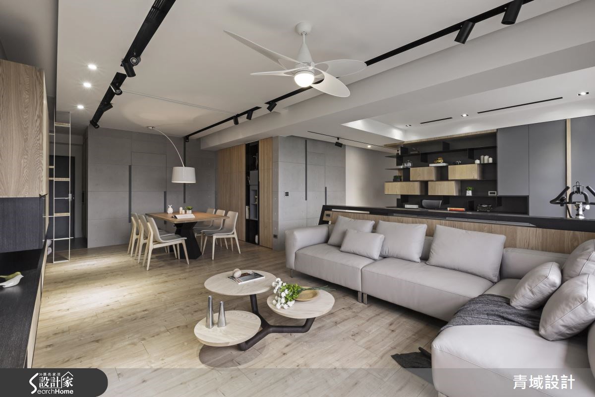 36坪新成屋(5年以下)＿現代風客廳案例圖片＿青域設計有限公司＿青域_11之14