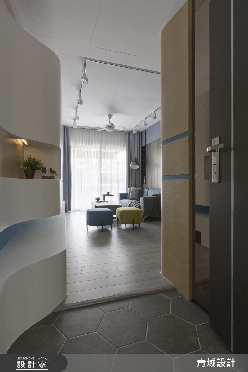 24坪中古屋(5~15年)＿現代風玄關案例圖片＿青域設計有限公司＿青域_12之1