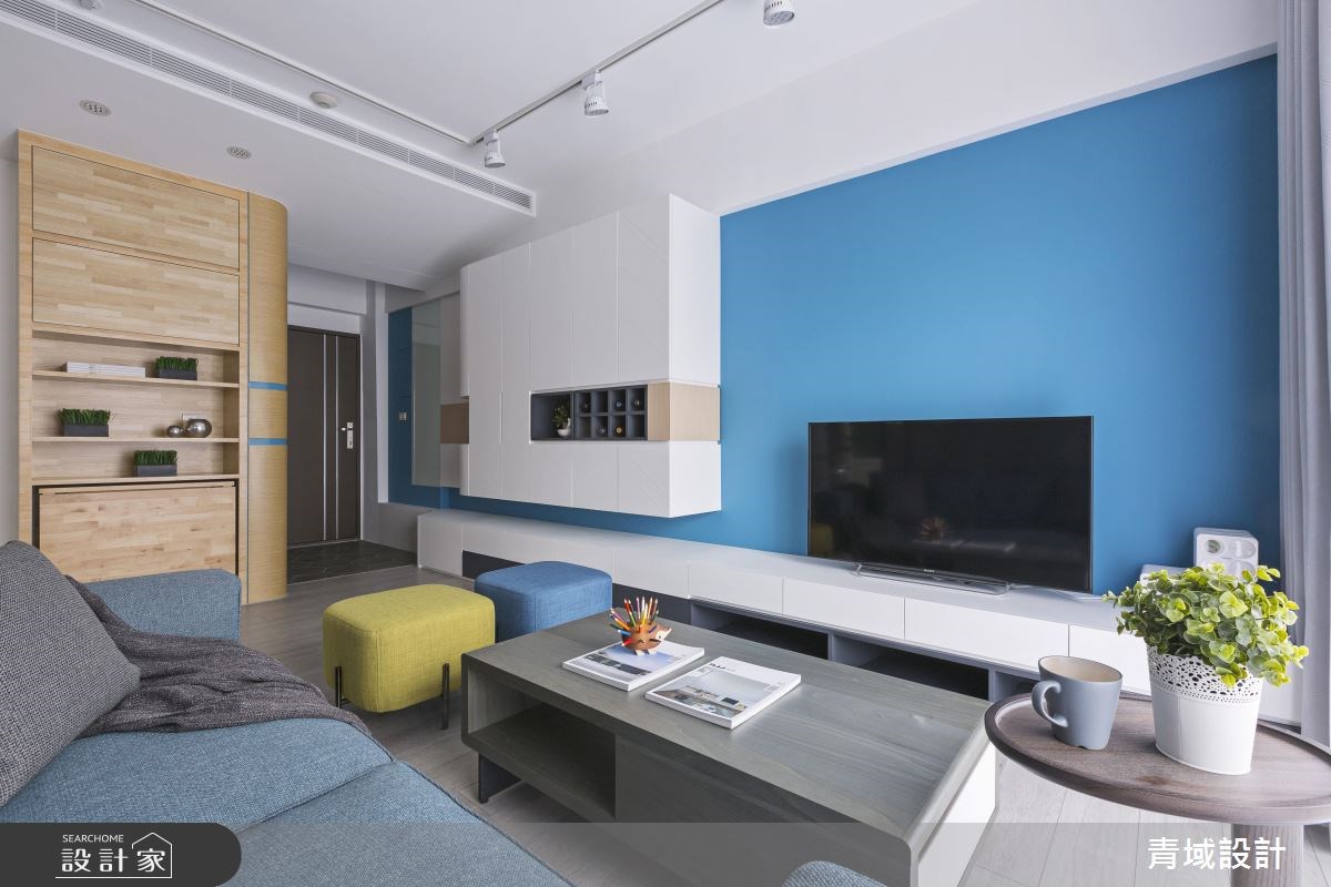 24坪中古屋(5~15年)＿現代風客廳案例圖片＿青域設計有限公司＿青域_12之5