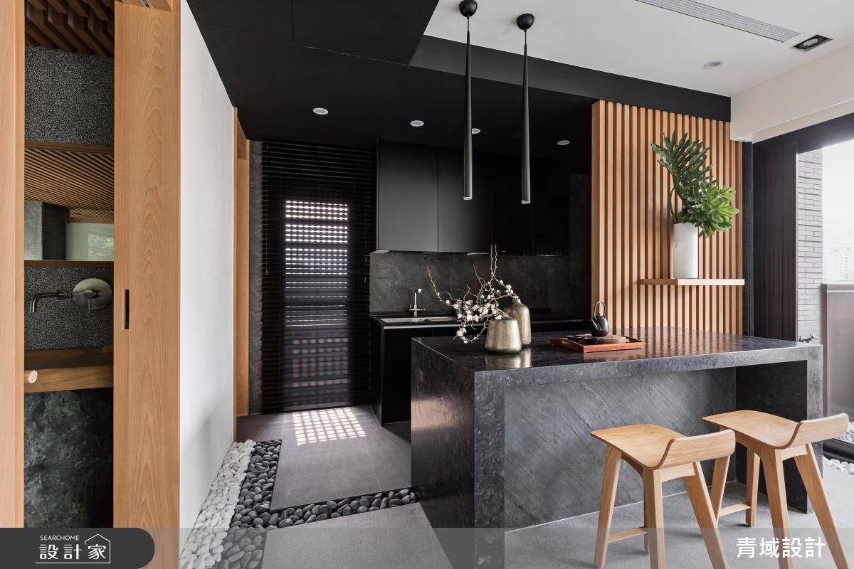 40坪新成屋(5年以下)＿人文禪風吧檯案例圖片＿青域設計有限公司＿青域_16之11