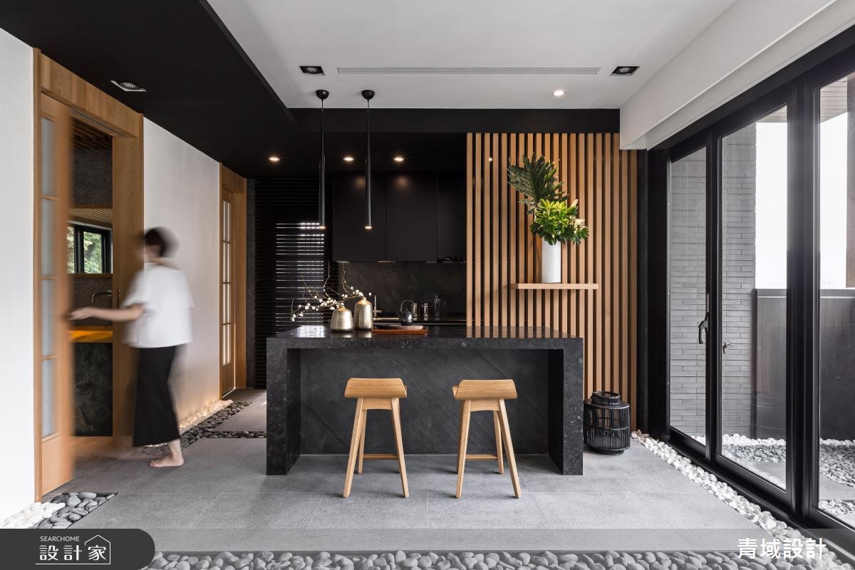 40坪新成屋(5年以下)＿人文禪風吧檯案例圖片＿青域設計有限公司＿青域_16之12