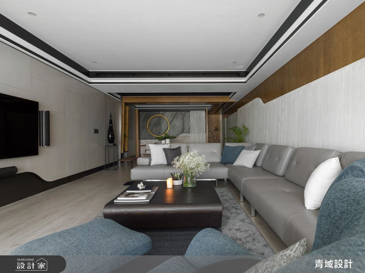 68坪新成屋(5年以下)＿混搭風客廳案例圖片＿青域設計有限公司＿青域_20之6