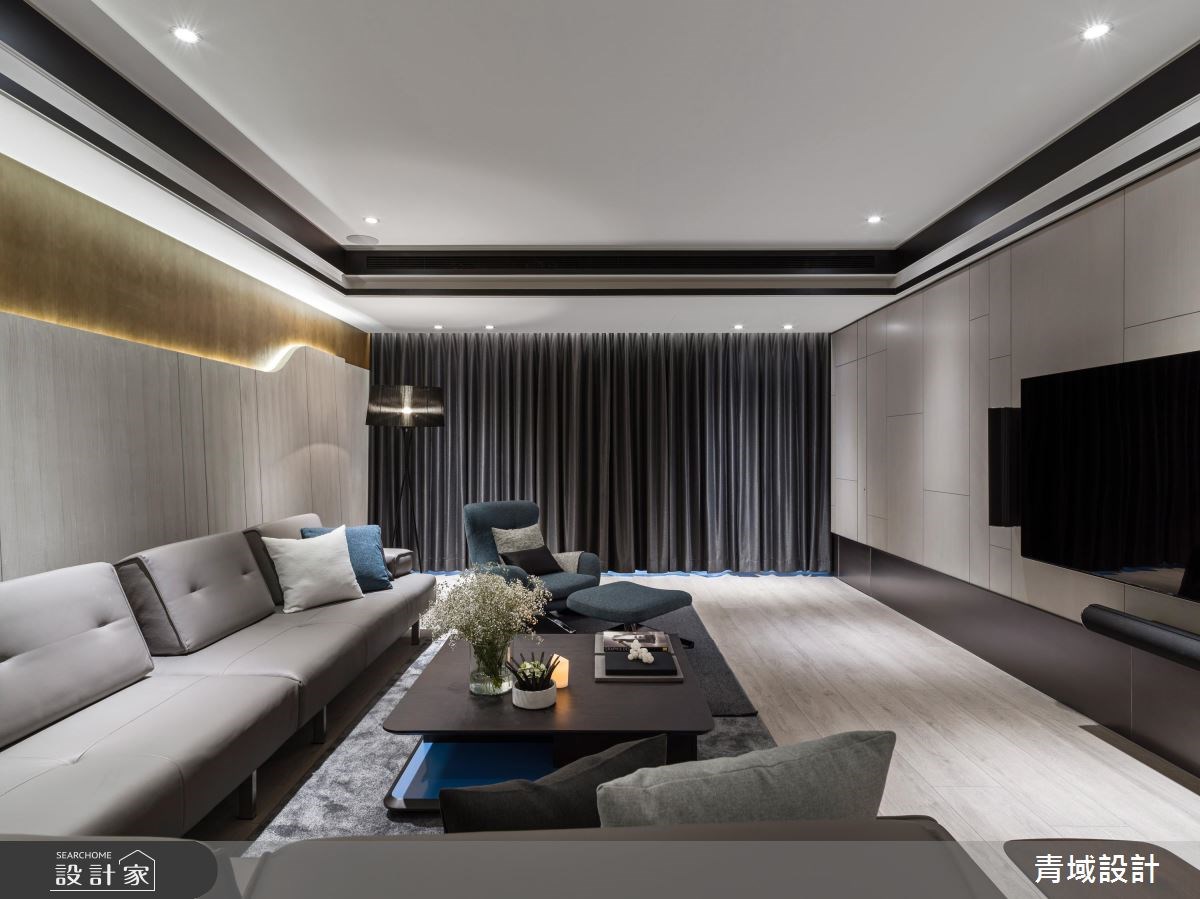 68坪新成屋(5年以下)＿混搭風客廳案例圖片＿青域設計有限公司＿青域_20之12