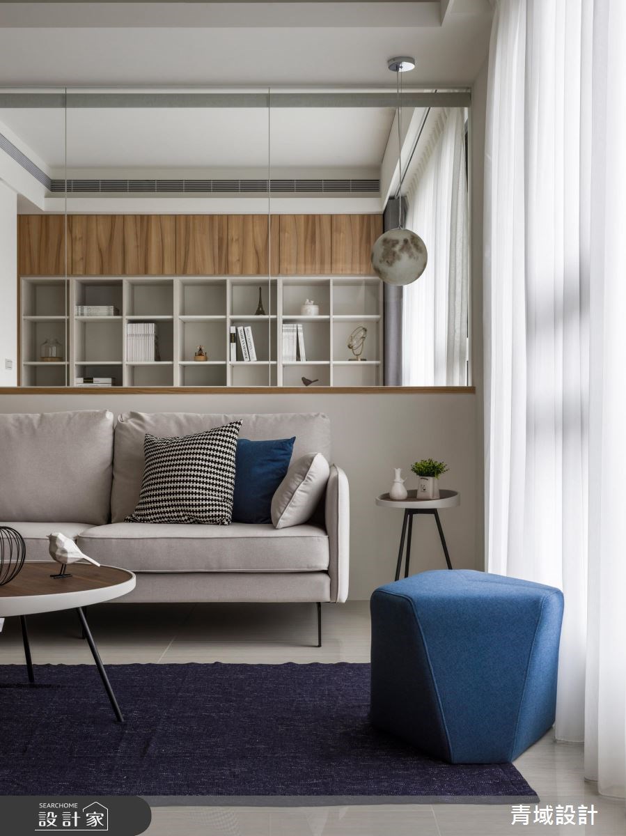 30坪新成屋(5年以下)＿簡約風客廳案例圖片＿青域設計有限公司＿青域_22之10