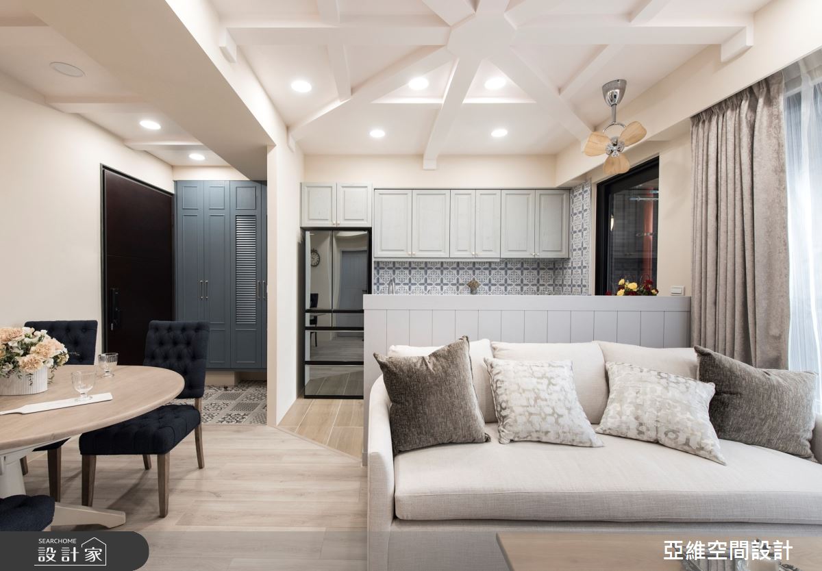 18坪新成屋(5年以下)＿鄉村風客廳餐廳廚房案例圖片＿簡瑋琪空間設計有限公司＿簡瑋琪_瑞士鄉村之6