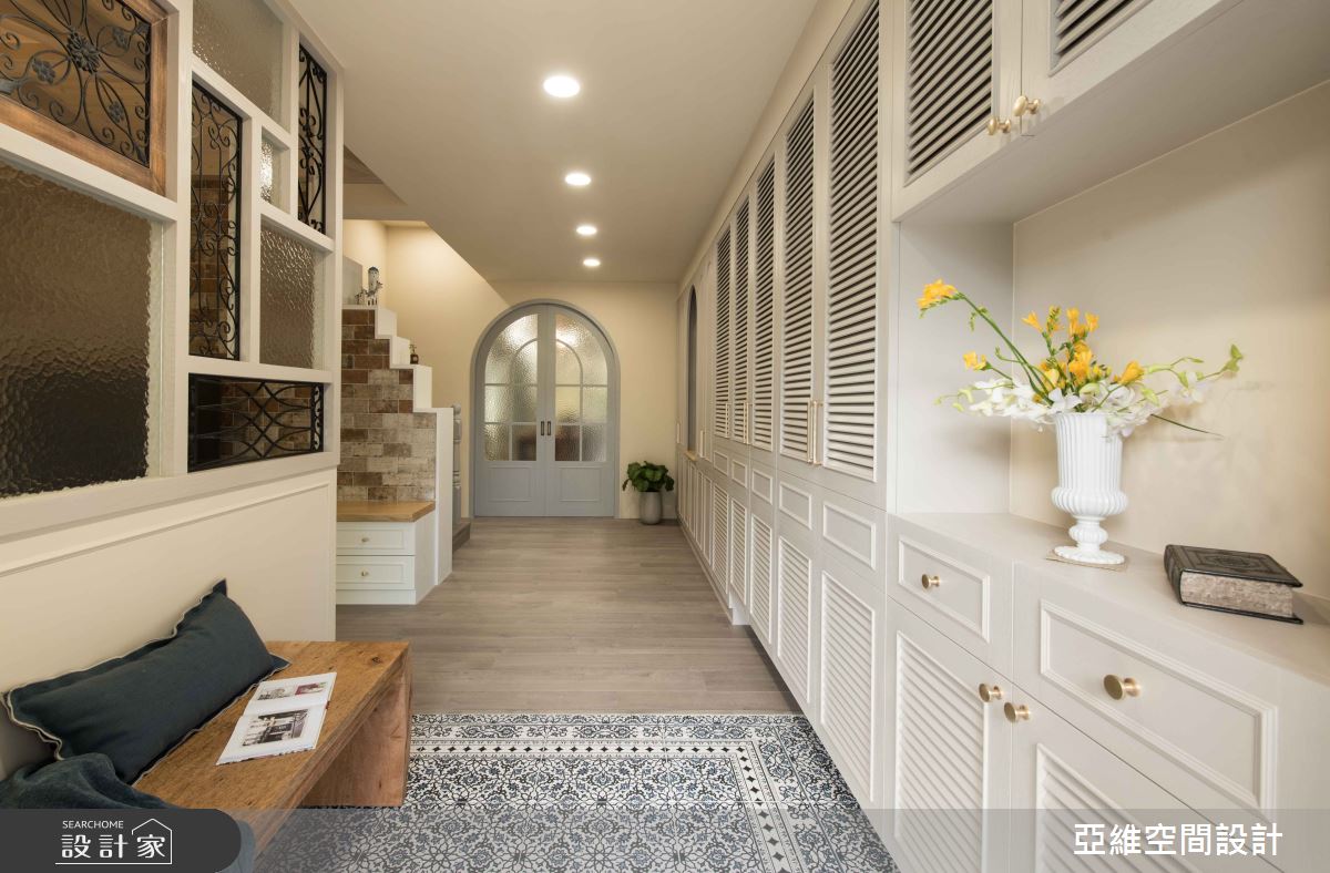中古屋(5~15年)＿鄉村風玄關案例圖片＿簡瑋琪空間設計有限公司＿簡瑋琪_琉光霏彩之1