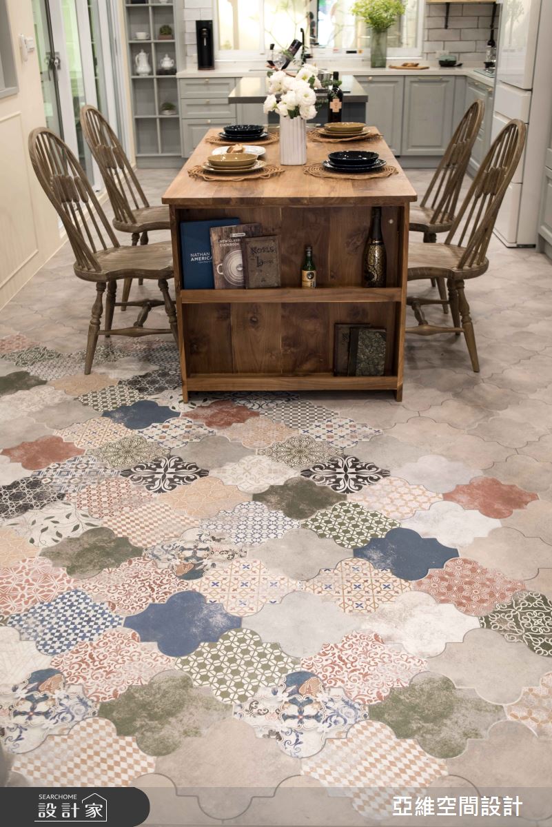 中古屋(5~15年)＿鄉村風餐廳廚房案例圖片＿簡瑋琪空間設計有限公司＿簡瑋琪_琉光霏彩之10