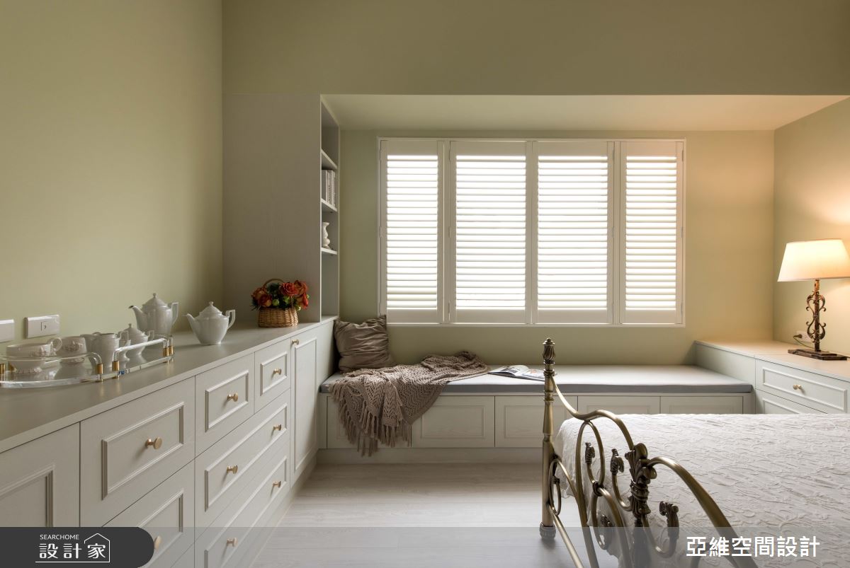 中古屋(5~15年)＿鄉村風臥室臥榻案例圖片＿簡瑋琪空間設計有限公司＿簡瑋琪_琉光霏彩之12