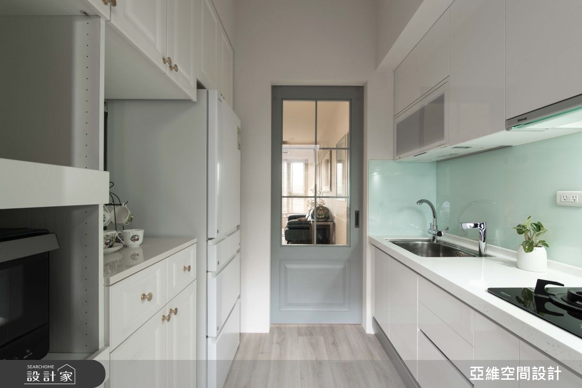 30坪新成屋(5年以下)＿美式風廚房案例圖片＿簡瑋琪空間設計有限公司＿簡瑋琪_霧灰之寓之5