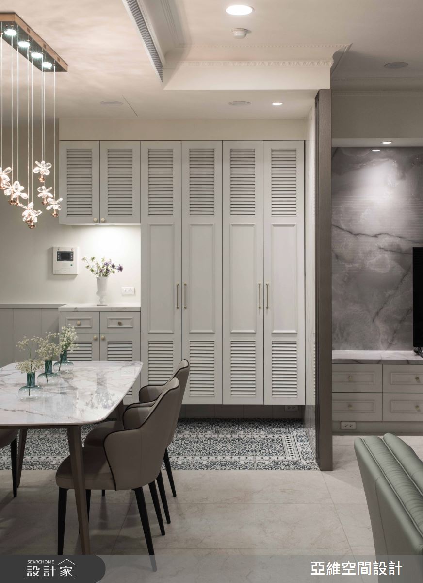 38坪老屋(16~30年)＿當代法式風玄關客廳餐廳案例圖片＿簡瑋琪空間設計有限公司＿簡瑋琪_京華之願之5