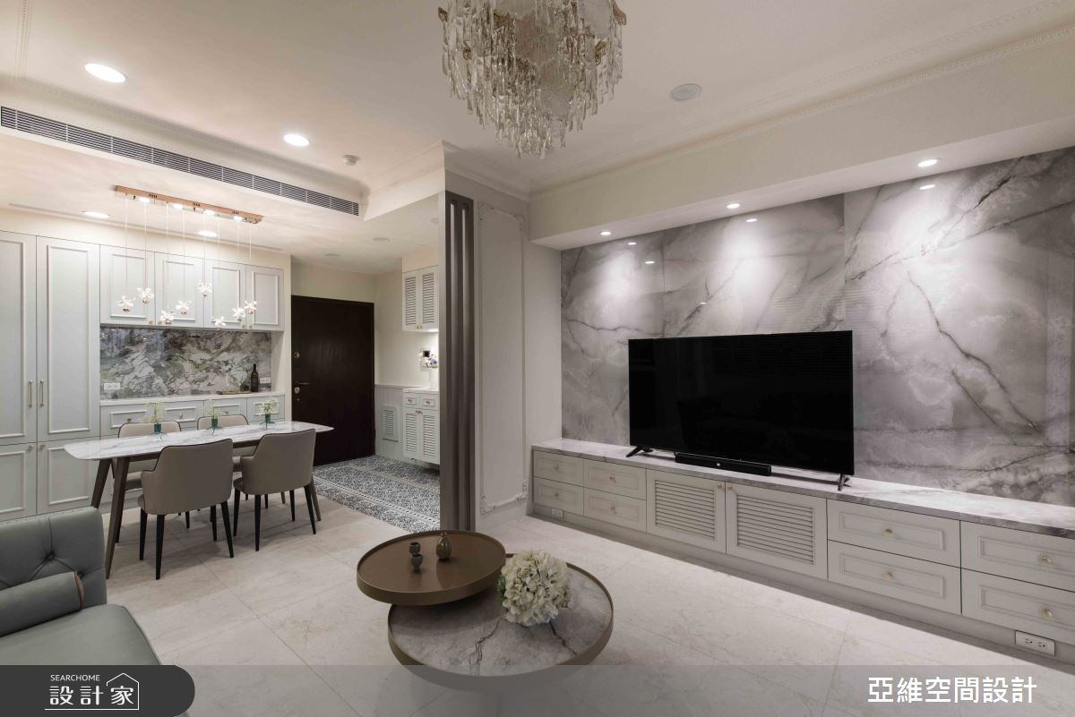 38坪老屋(16~30年)＿當代法式風玄關客廳餐廳案例圖片＿簡瑋琪空間設計有限公司＿簡瑋琪_京華之願之4