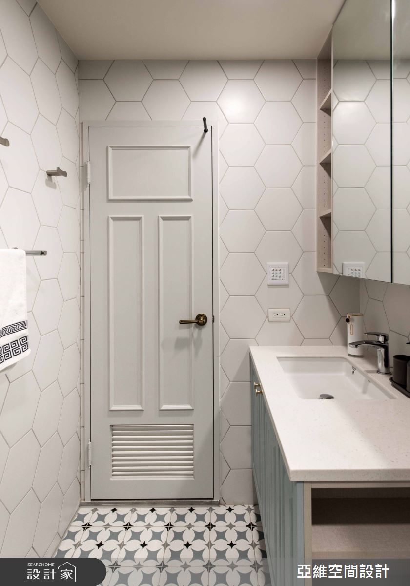 38坪老屋(16~30年)＿當代法式風浴室案例圖片＿簡瑋琪空間設計有限公司＿簡瑋琪_京華之願之9
